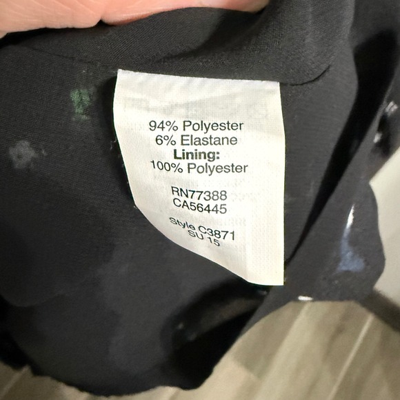 J Crew NWT Black Abstract Print Sleeveless V Neck Sheath Dress Size 8 - Picture 4 of 9